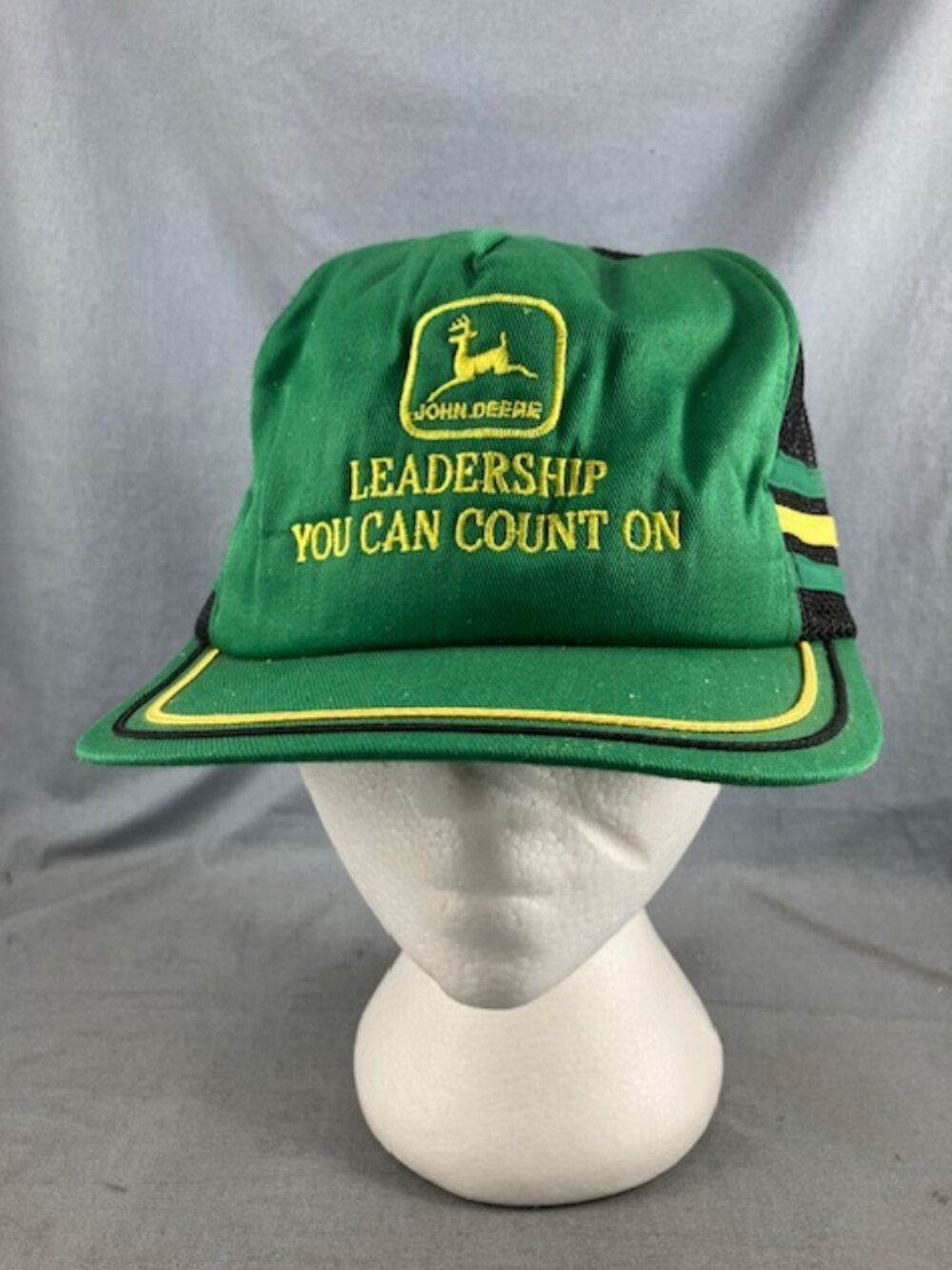 Vtg John Deere Cap Farmer Hat Leadership You can Count on Made in Canada